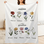 First Mom Now Grandma Blanket