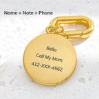 Cross Engraved Pet ID Tag
