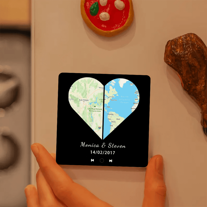 long distance relationship fridge magnet