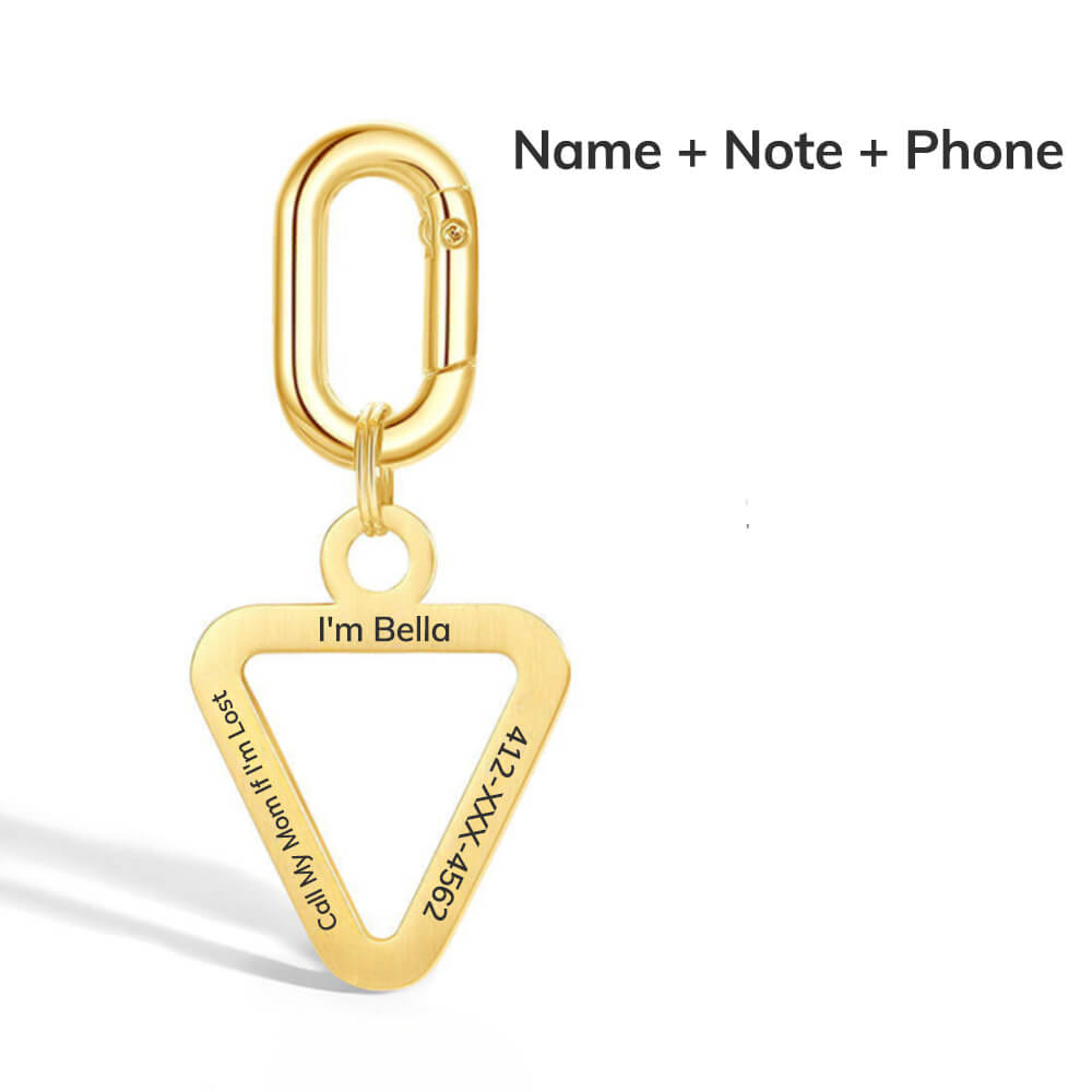 Triangle Engraved Pet ID Tag