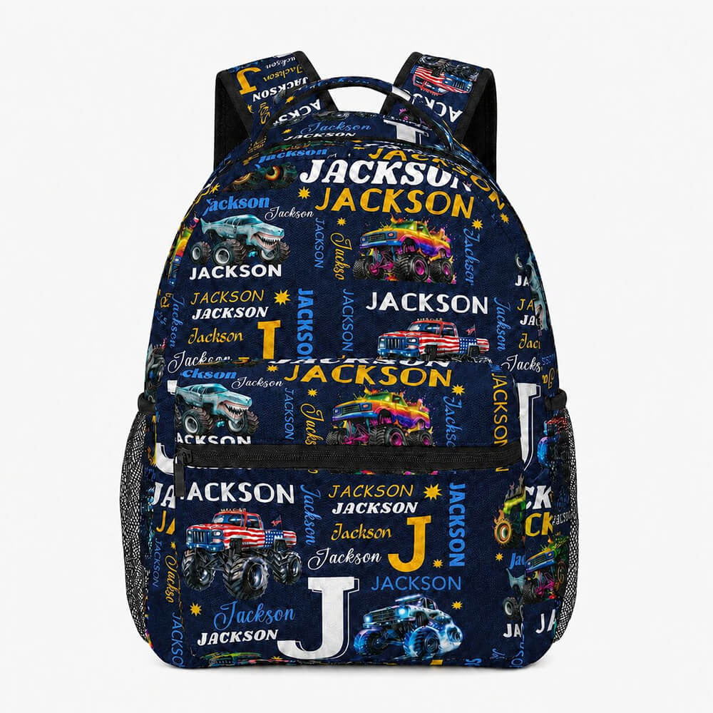 Monster Truck Kids Backpack
