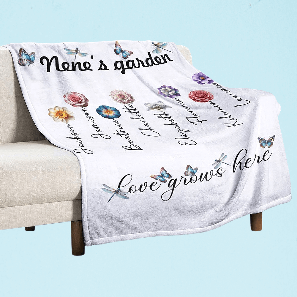 grandmother blankets personalized
