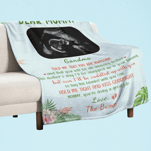 First Time Mom Custom Blanket