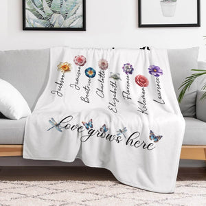 grandmother blankets personalized