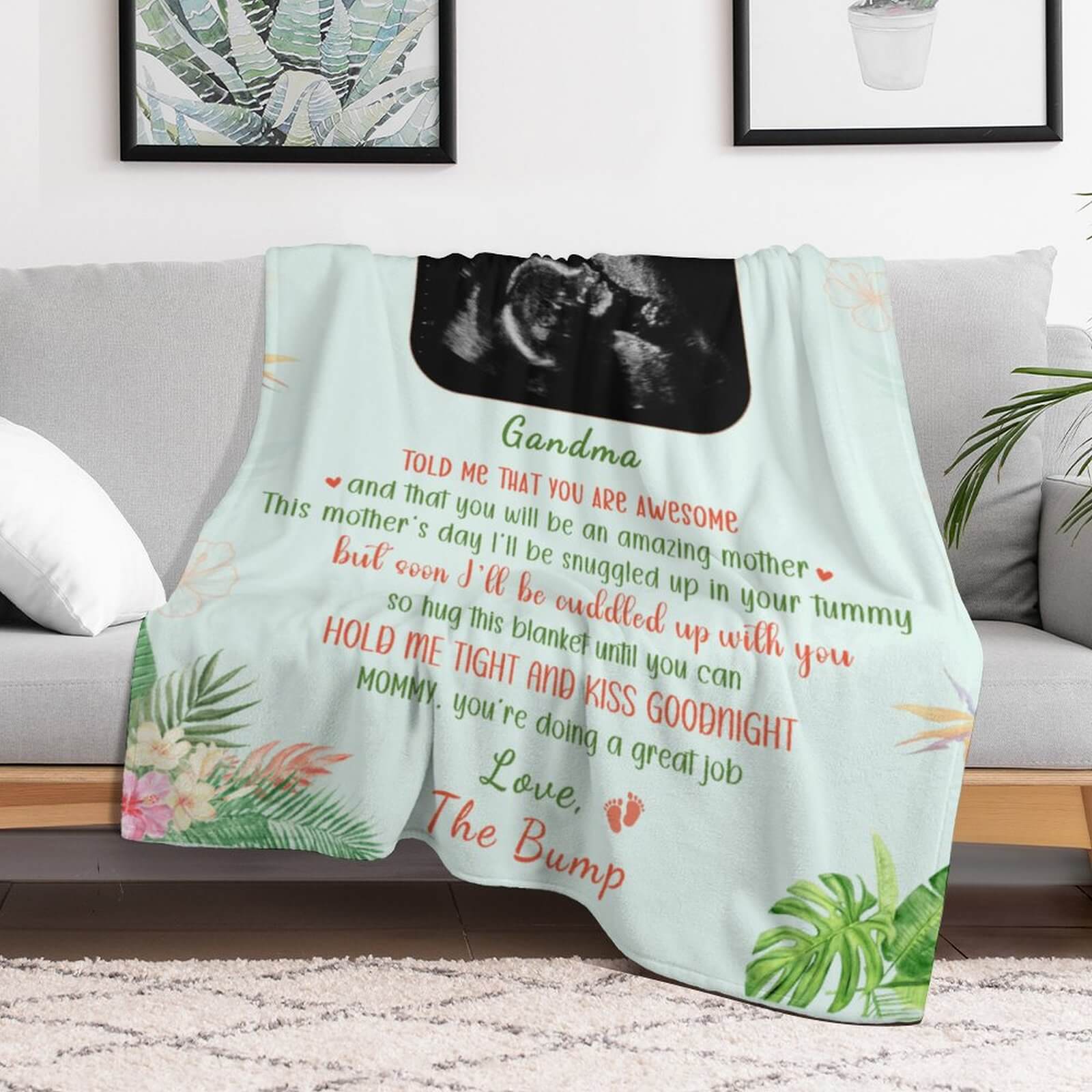 First Time Mom Custom Blanket