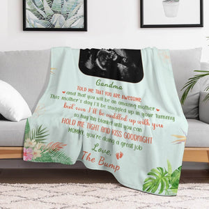 First Time Mom Custom Blanket