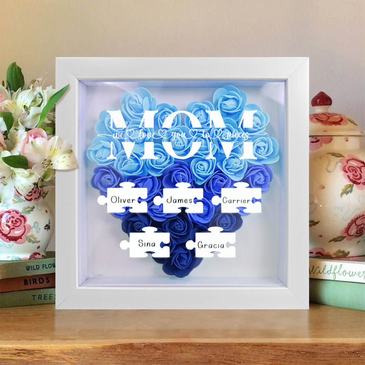 Customized Flower Shadow Box