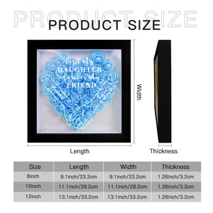 Custom Flower Shadowbox with Names