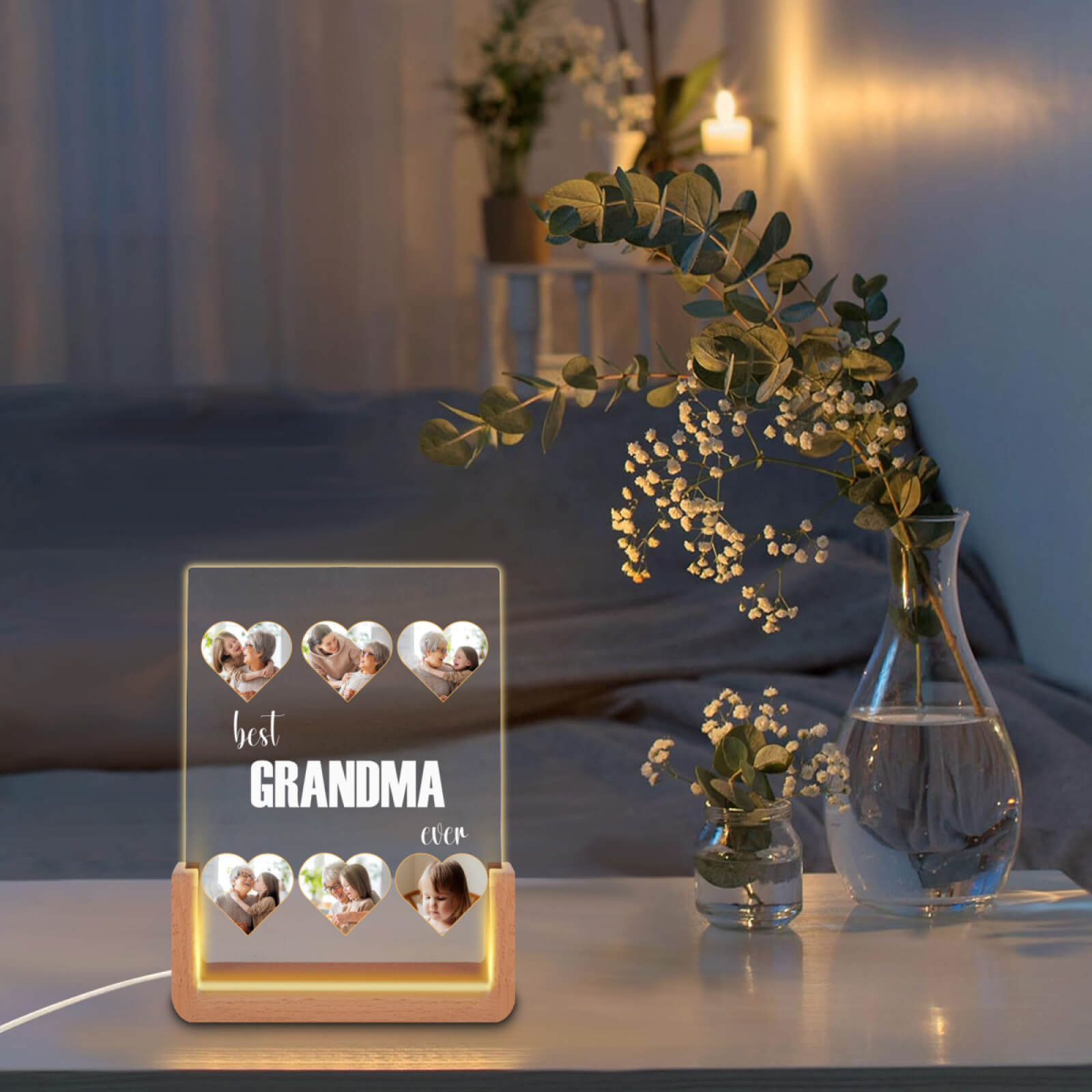 Best Grandma Ever Customized - Personalized 3D LED Light - Mother's Day Gift, Gift for Grandma