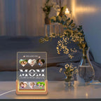 We Love You Mom - Customized Personalized 3D LED Light - Mother's Day Gift, Gift for Mom