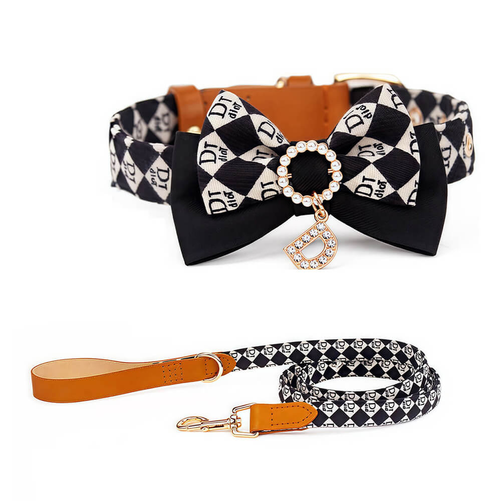 Luxe Bow Tie Collar with Nameplate