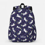 Unicorn Blue Starry Night Backpack