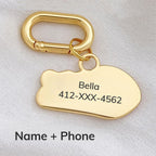 Fishbone Engraved Pet ID Tag