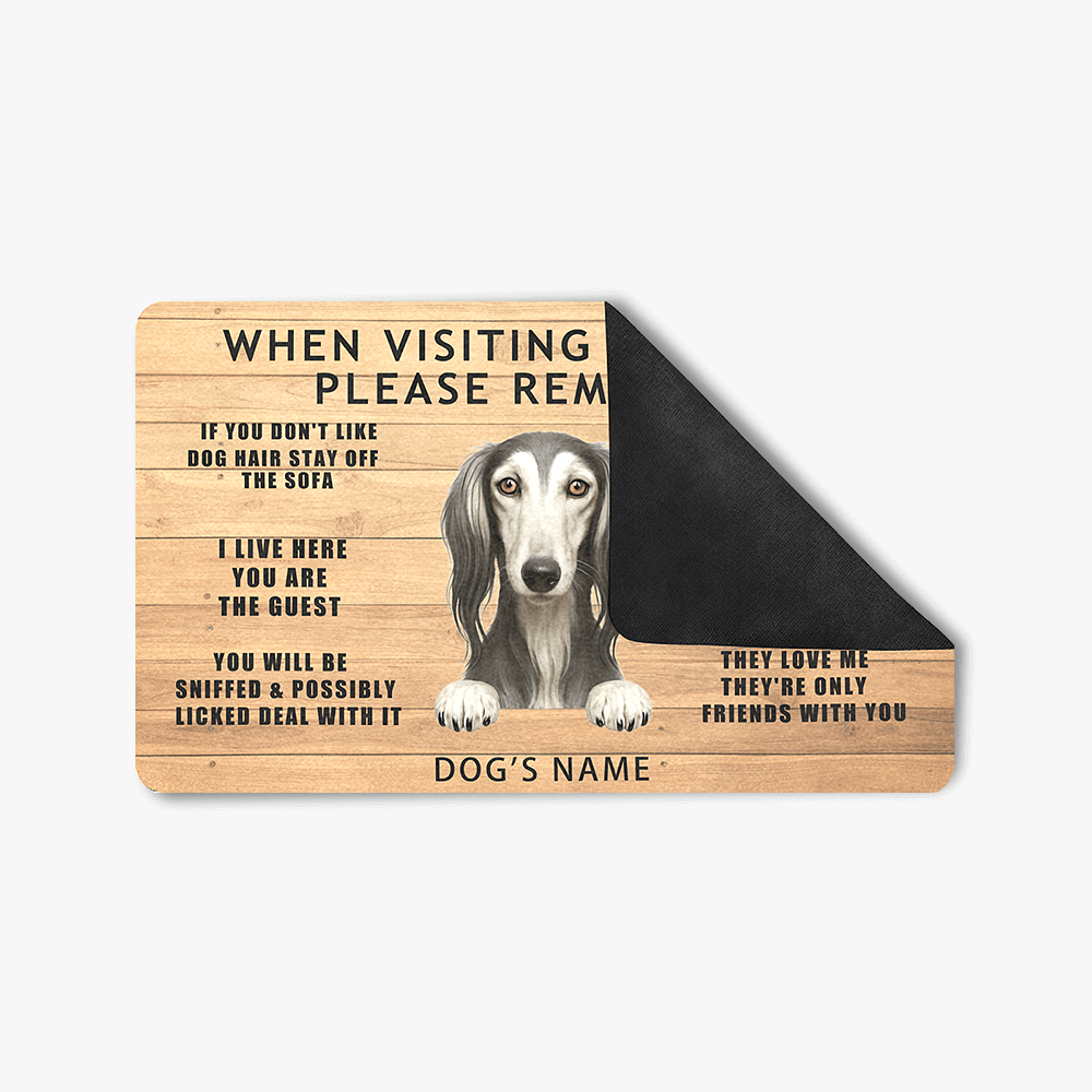 customized door mats dogs