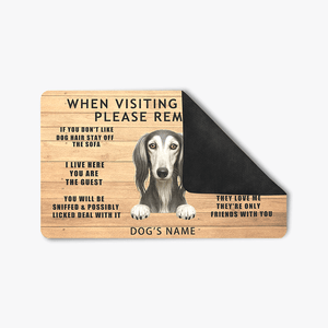 customized door mats dogs