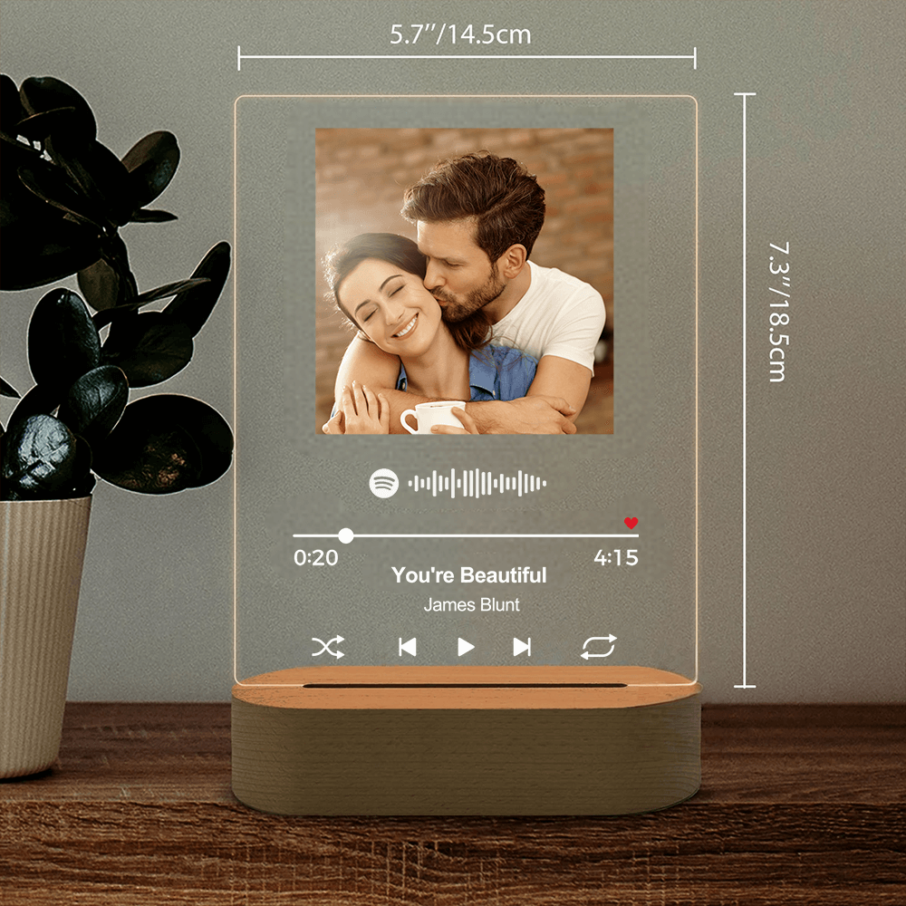 personalised spotify plaque