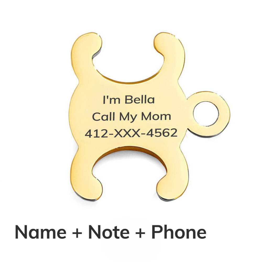 Double Arch Engraved Pet ID Tag