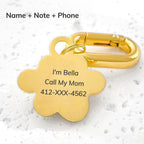 Pawprint Engraved Pet ID Tag
