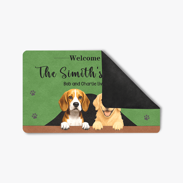 custom dog door mat