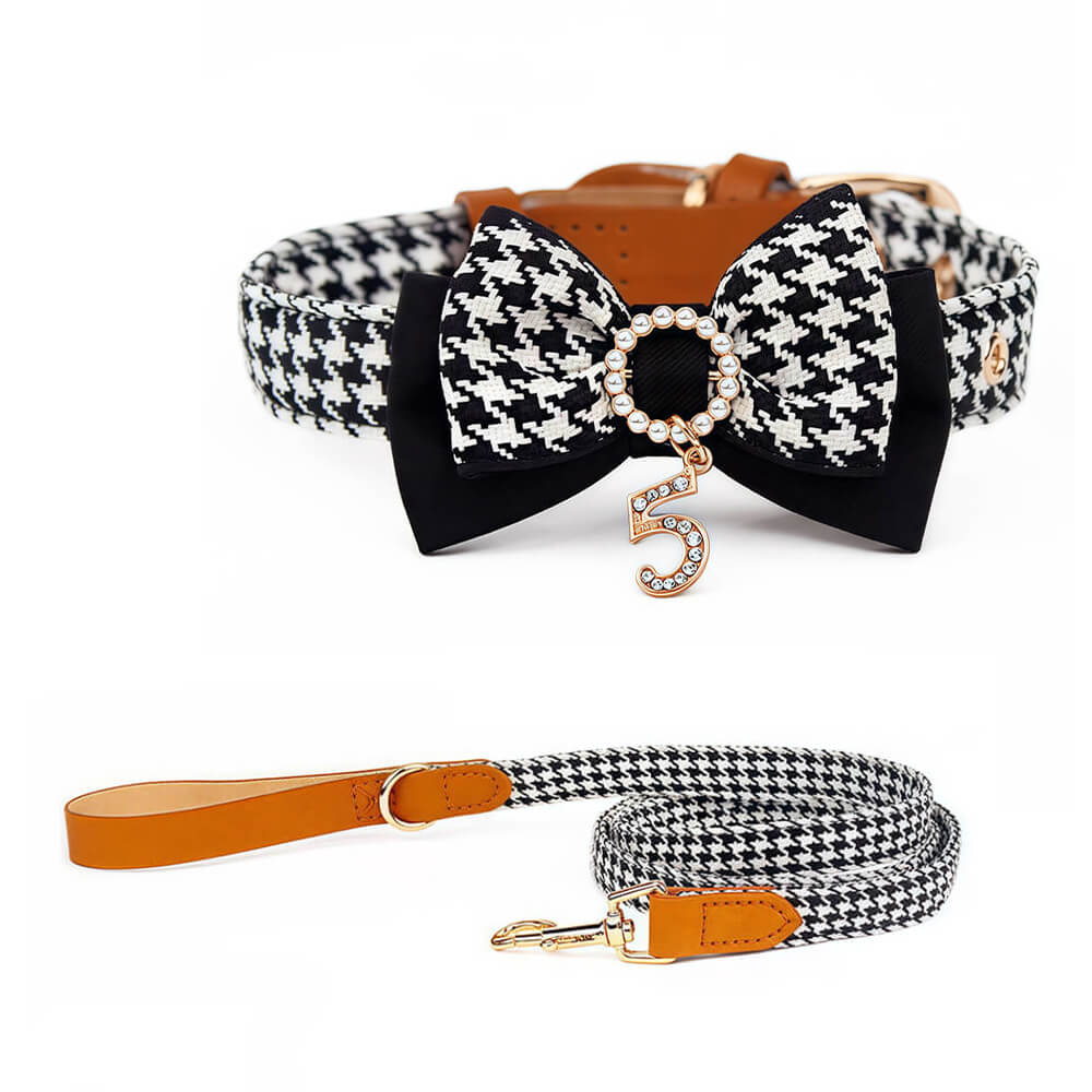 Luxe Bow Tie Collar with Nameplate