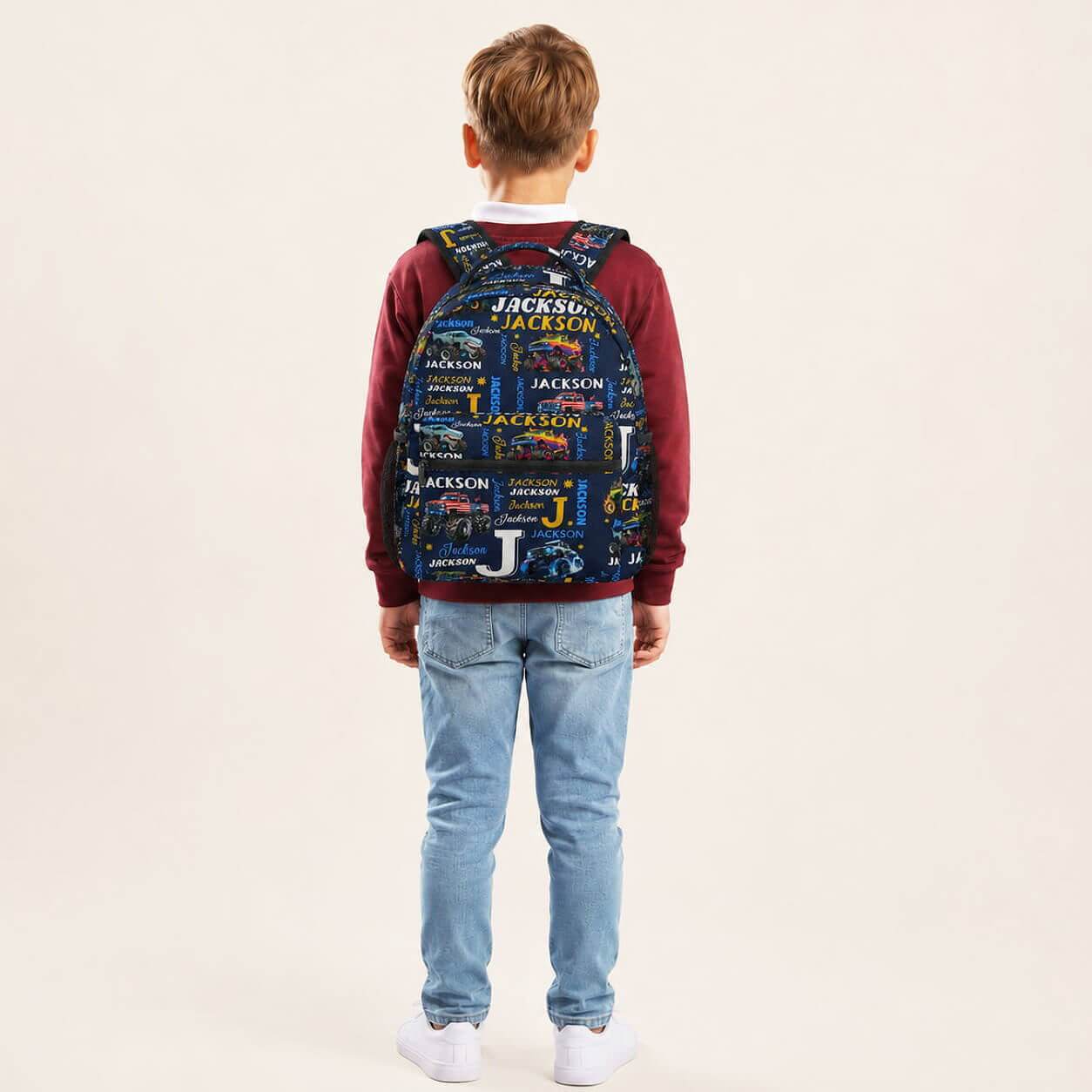 Monster Truck Kids Backpack