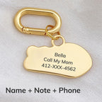 Fishbone Engraved Pet ID Tag