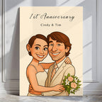 Create Custom Caricature Portrait – Turn Your Photo into Fun Artwork - Unique Gift for Lovers
