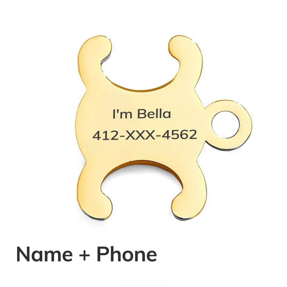 Double Arch Engraved Pet ID Tag