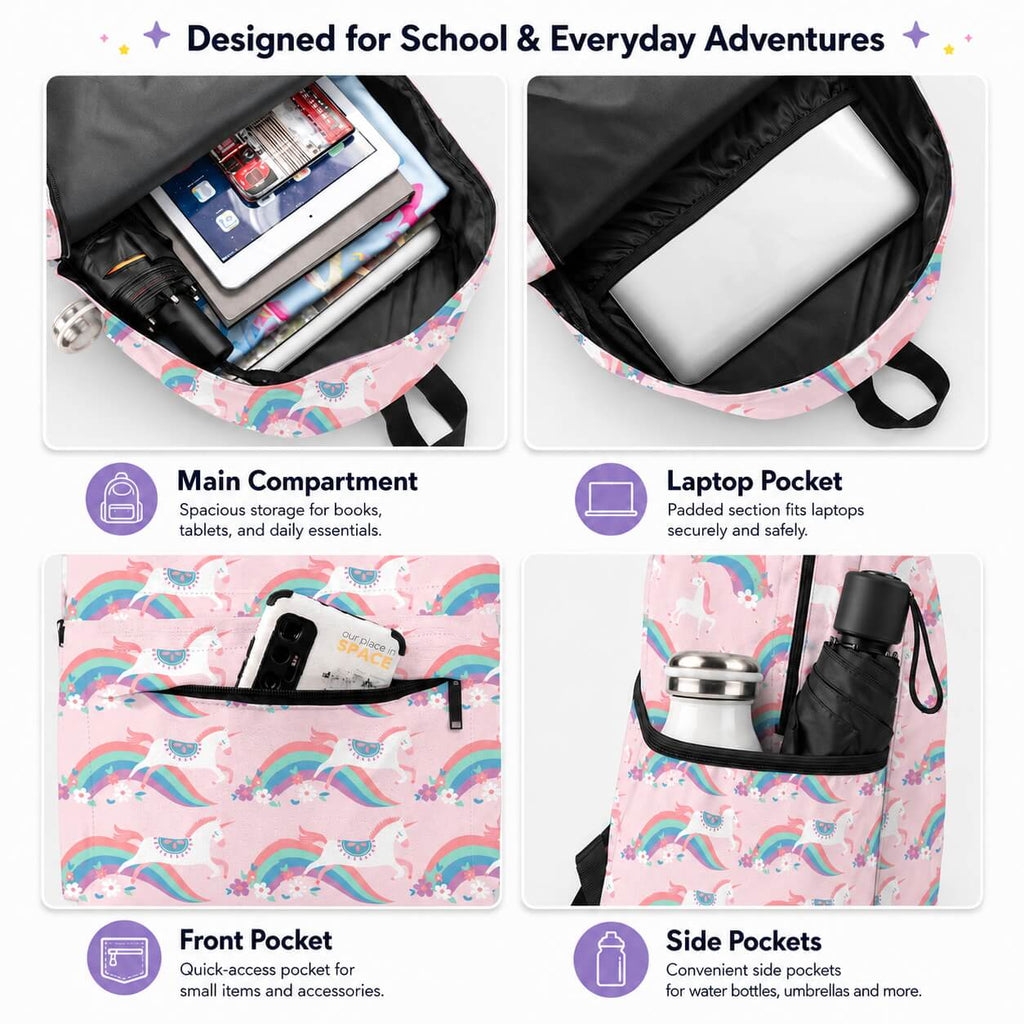 Unicorn Rainbow Backpack