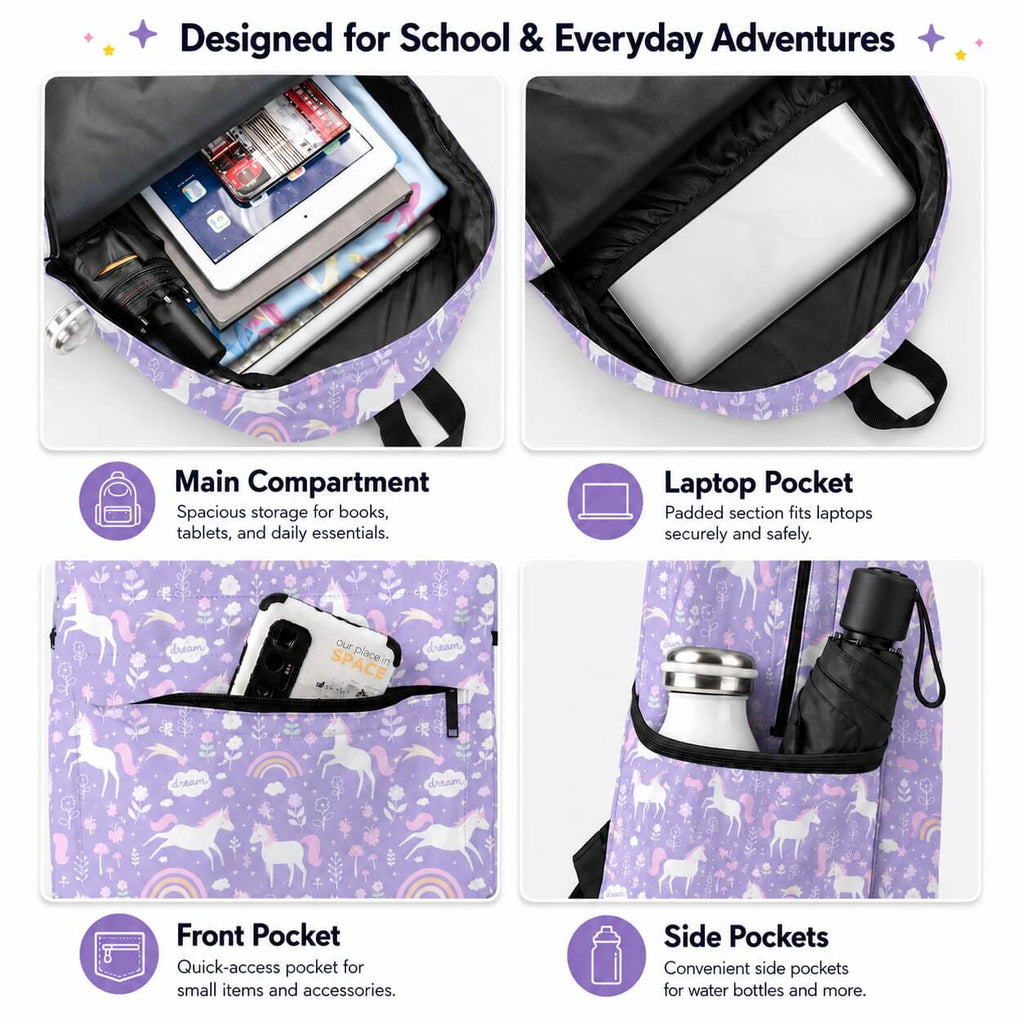 Unicorn Lavender Backpack