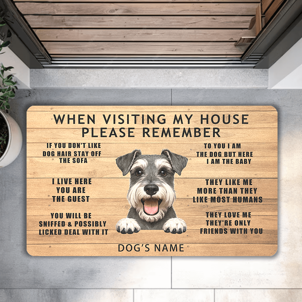 customized door mats dogs