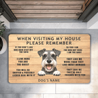 customized door mats dogs