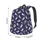 Unicorn Blue Starry Night Backpack