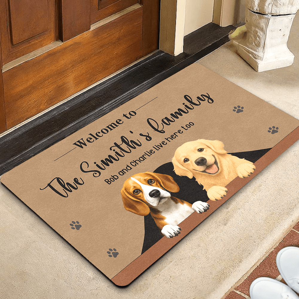 custom dog door mat