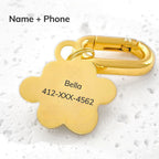 Pawprint Engraved Pet ID Tag
