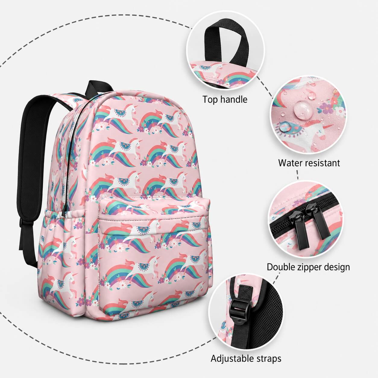Unicorn Rainbow Backpack