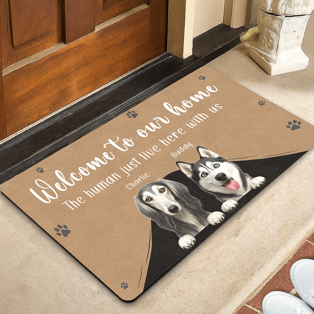 custom 3d cartoon dog doormat