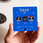 Custom Pet Refrigerator Magnet Christmas Personalized Gifts