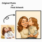 Create Custom Caricature Portrait – Turn Your Photo into Fun Artwork - Unique Gift for Lovers