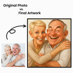 Create Custom Caricature Portrait – Turn Your Photo into Fun Artwork - Unique Gift for Lovers