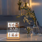To Our Family You Are The World - Customized Personalized 3D LED Light - Father's Day Gift, Gift for Dad