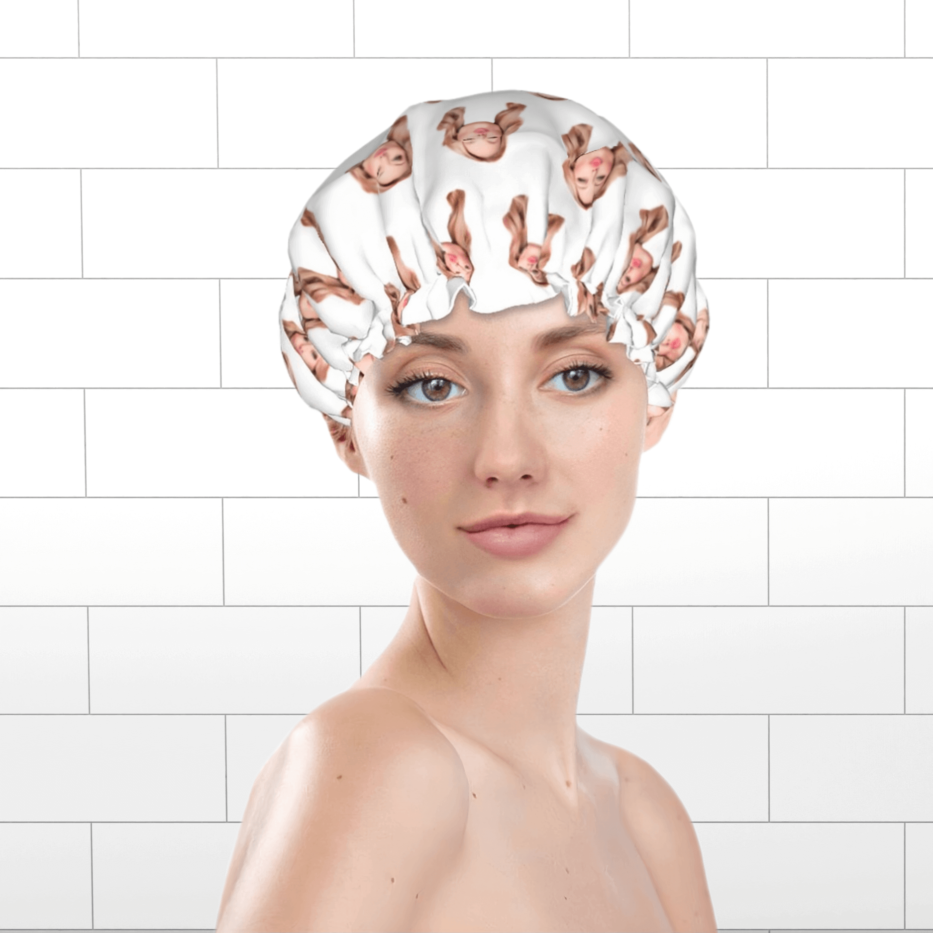 Personalized Shower Cap with Your Face – Fun Custom Gift for Christmas, Birthdays, and Special Occasions