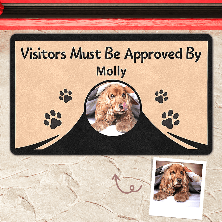 custom dog doormat