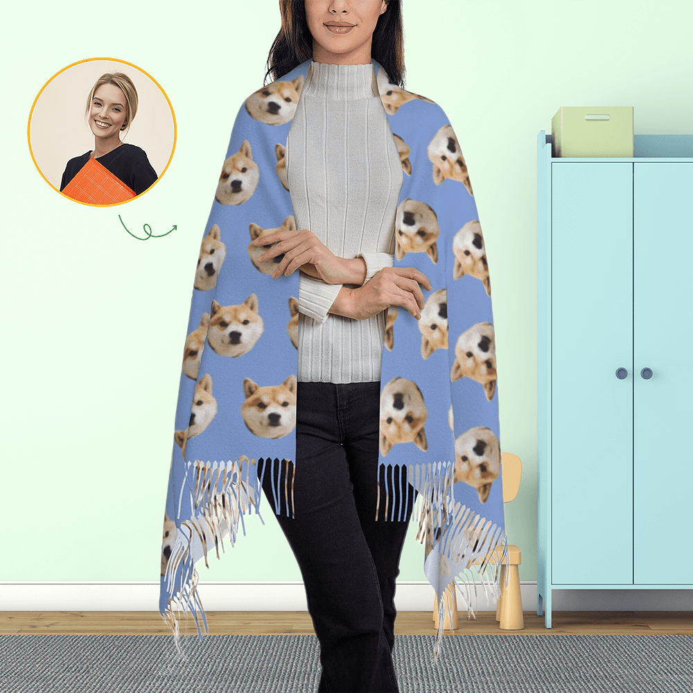 custom photo scarf