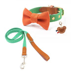 Contrast Bow Tie Collar with Nameplate