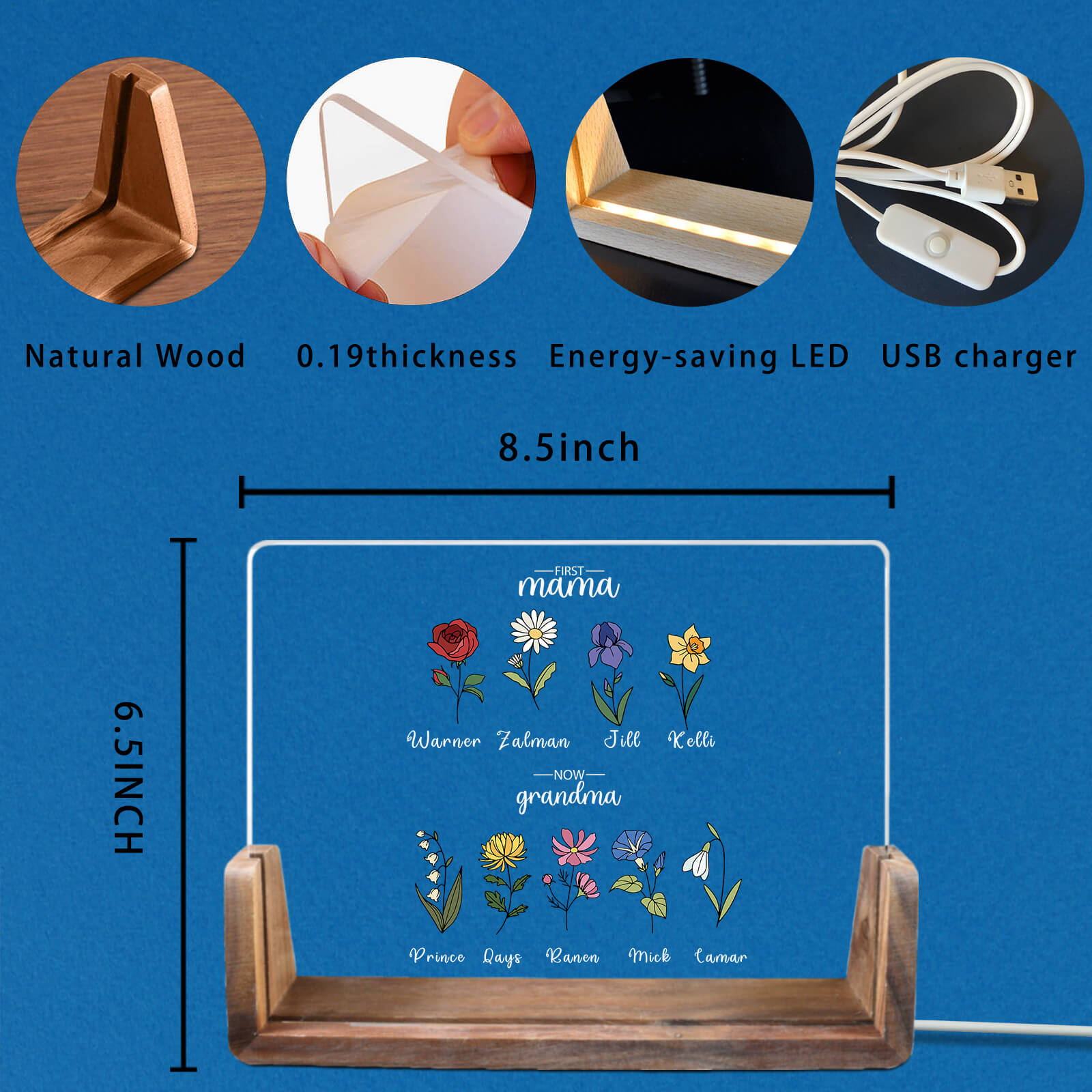 personalized night light