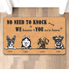 No Need to Knock Custom Doormat Personalized Doormat