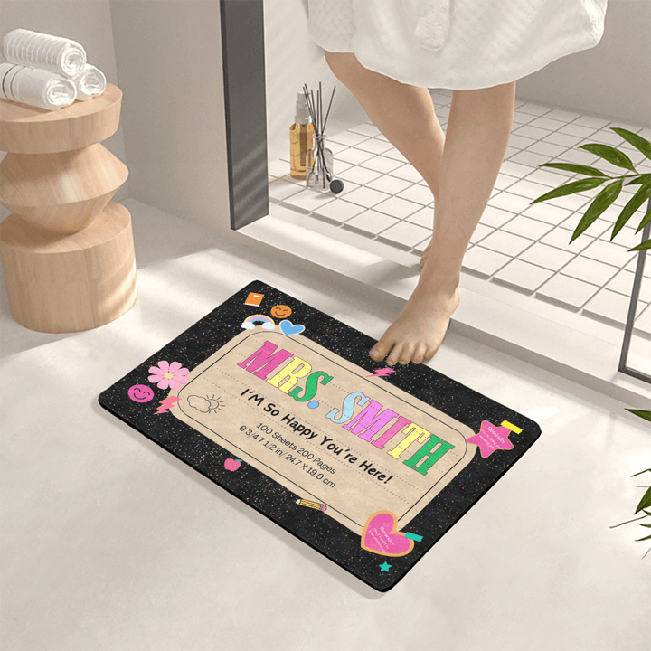 personalized classroom doormat