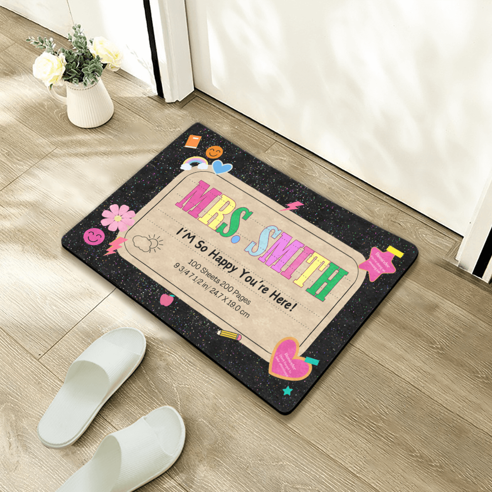 personalized classroom doormat