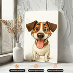 Custom Pet Caricature Portrait – Turn Your Photo into Fun Artwork - Unique Gift for Pet Lovers, Dog Lovers